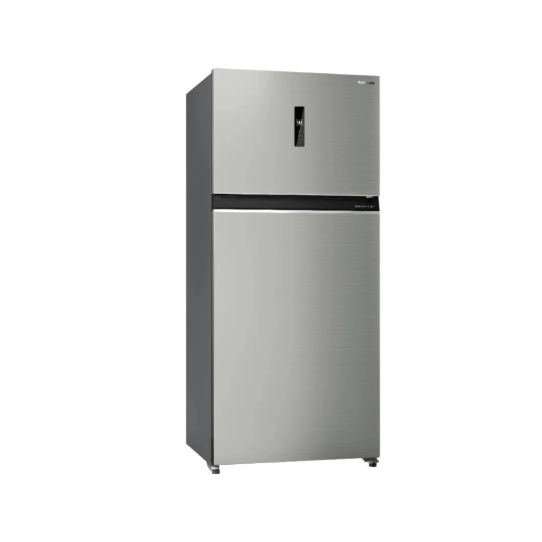 Toshiba Top Mount Refrigerator - 554 Ltr - Stainless Steel - (GR-RT735WE(04))