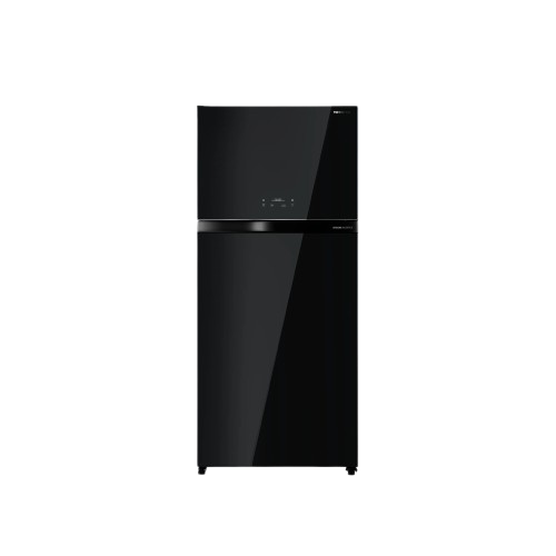 Toshiba Top Mount Refrigerator - 608 Ltr - Black Glass - (GR-RT835WE(XK))