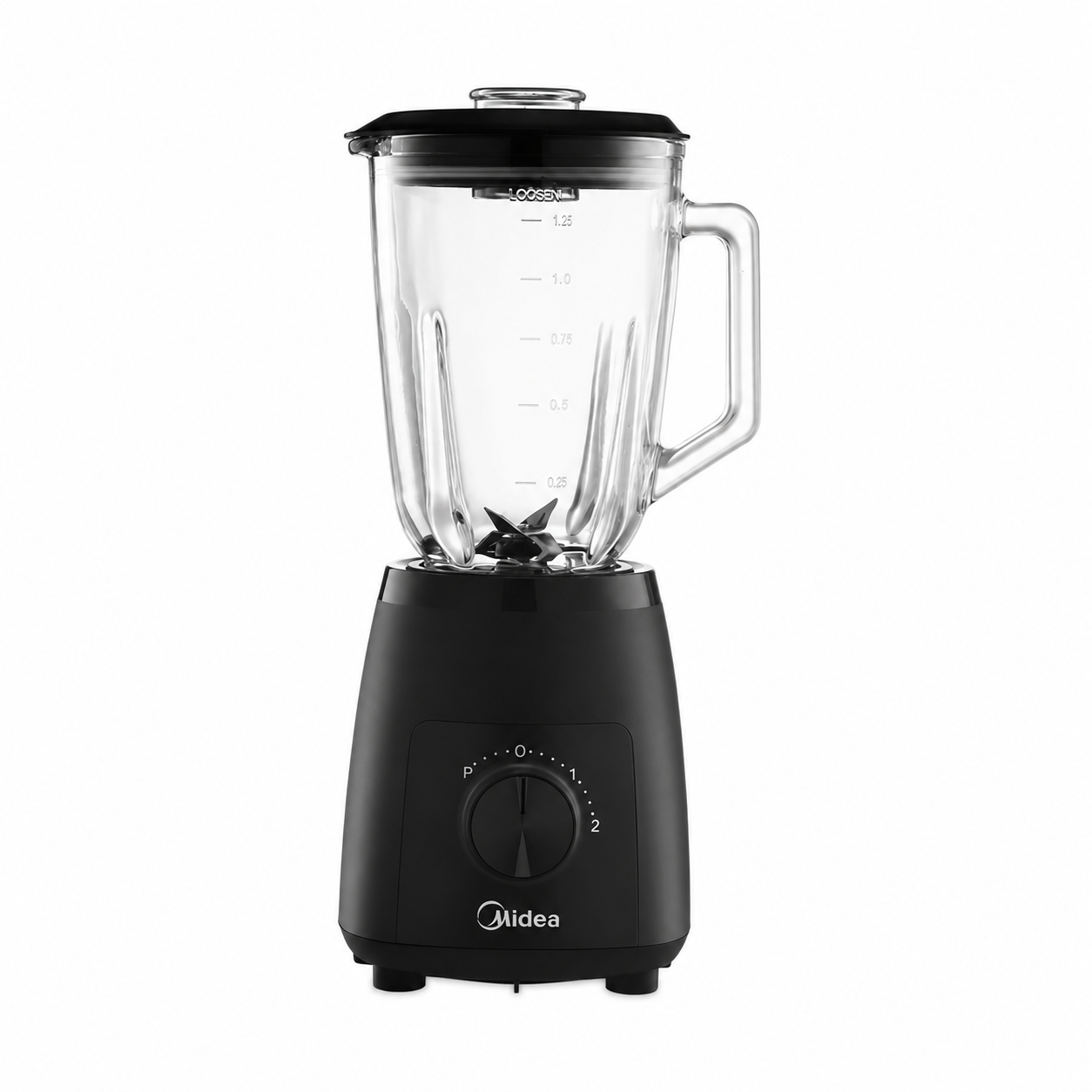 Midea Blender With Grinders - 1.5L Glass Jar - (BL-6014W4-2)