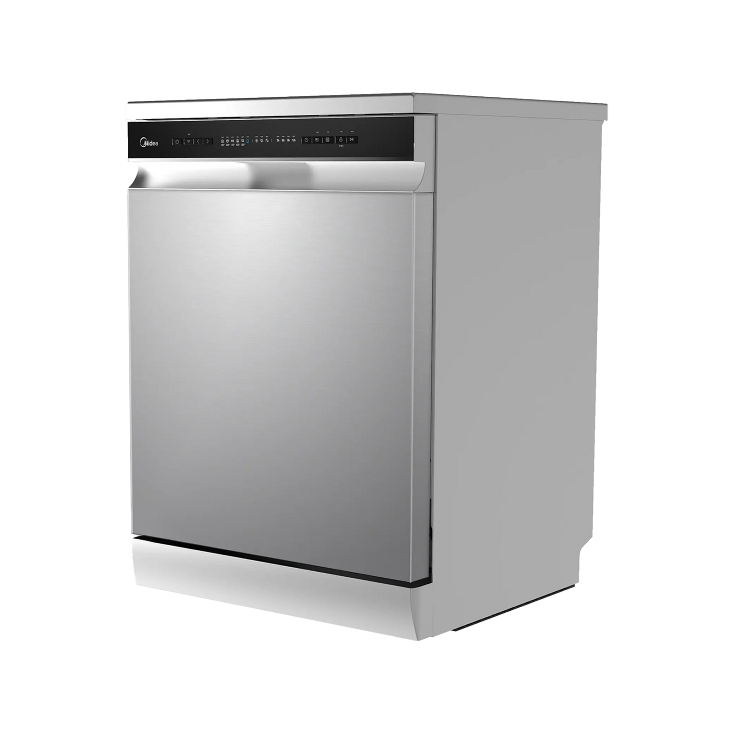 Midea Dishwasher -14 sets - 8 Programs - 3 baskets - Silver - (WQP14-W7633CS)