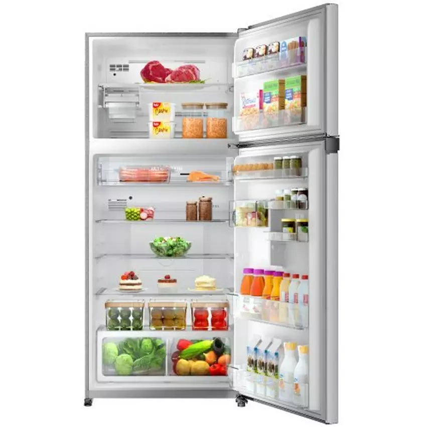Toshiba Top Mount Refrigerator - 554 Ltr - Silver - GR-RT735WE(49)
