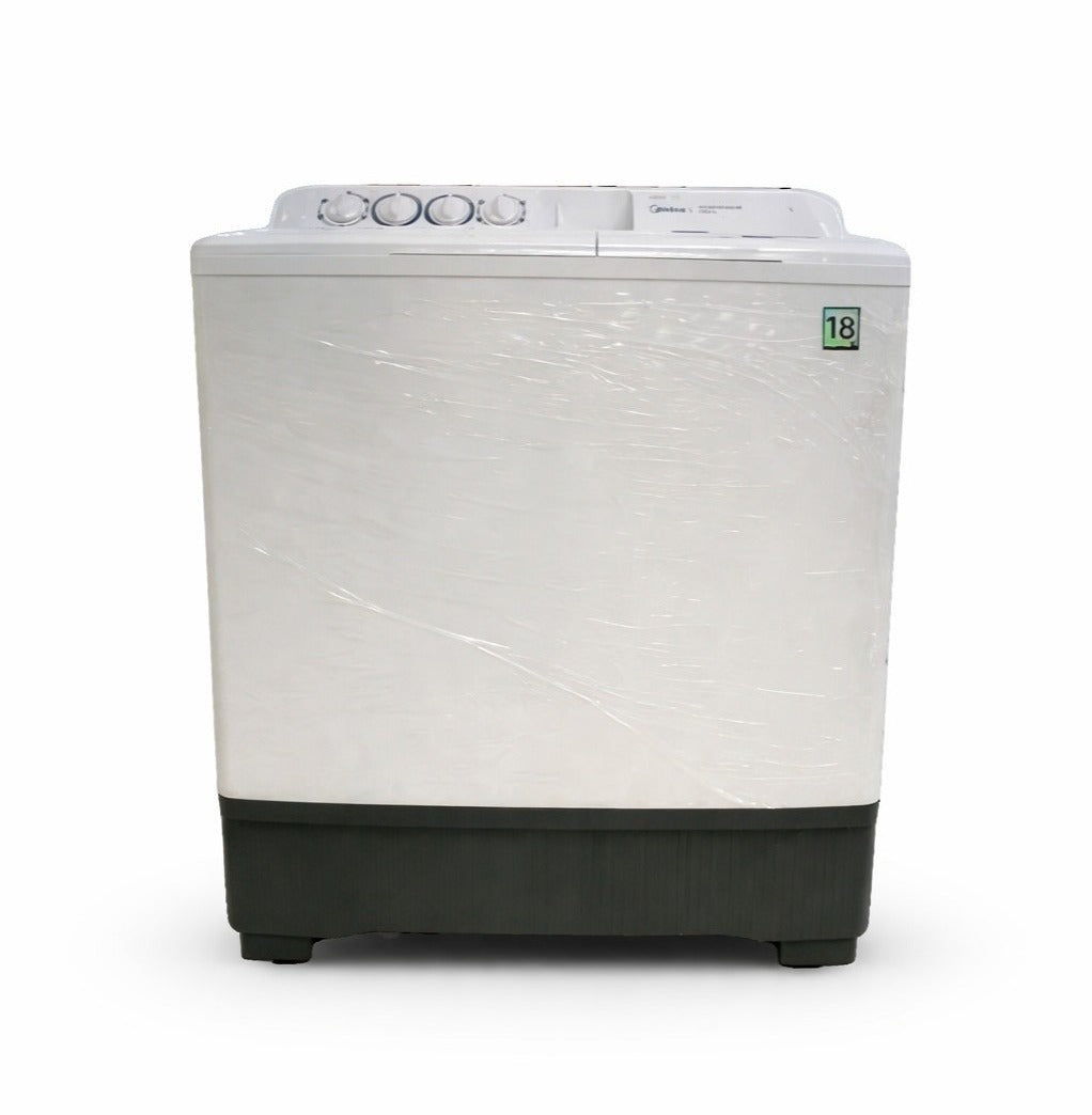 Midea Twin-Tub Washing Machine - 18 Kg - 2 Programs  - White - (MT200W180/W)