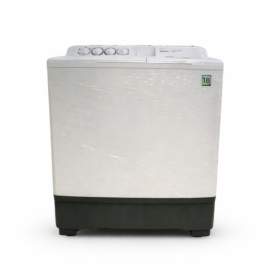 Midea Twin-Tub Washing Machine - 18 Kg - 2 Programs  - White - (MT200W180/W)