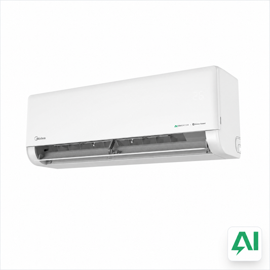 Midea Ai ECO MASTER Split Air Conditioner, 2 Ton, AI-Powered Comfort and Effortless Saving, White (MSEZW-24HRFN8-INV)