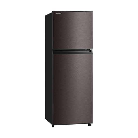 Toshiba Top Mount Refrigerator - 338 Ltr - Dark Gray - (GR-RT468WE)