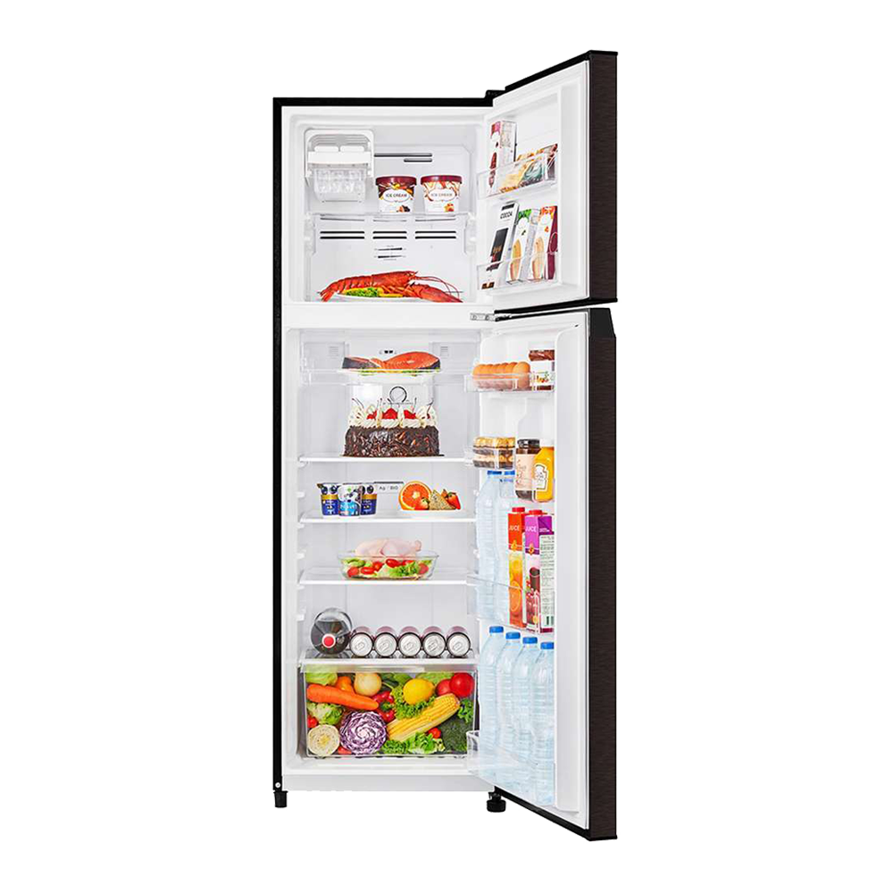 Toshiba Top Mount Refrigerator - 338 Ltr - Dark Gray - (GR-RT468WE) Toshiba Top Mount Refrigerator - 338 Ltr - Dark Gray - (GR-RT468WE)