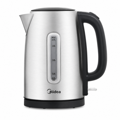 Midea 1.7L Kettle Stainless Steel with Big Water Window - (MK-17S40A2)