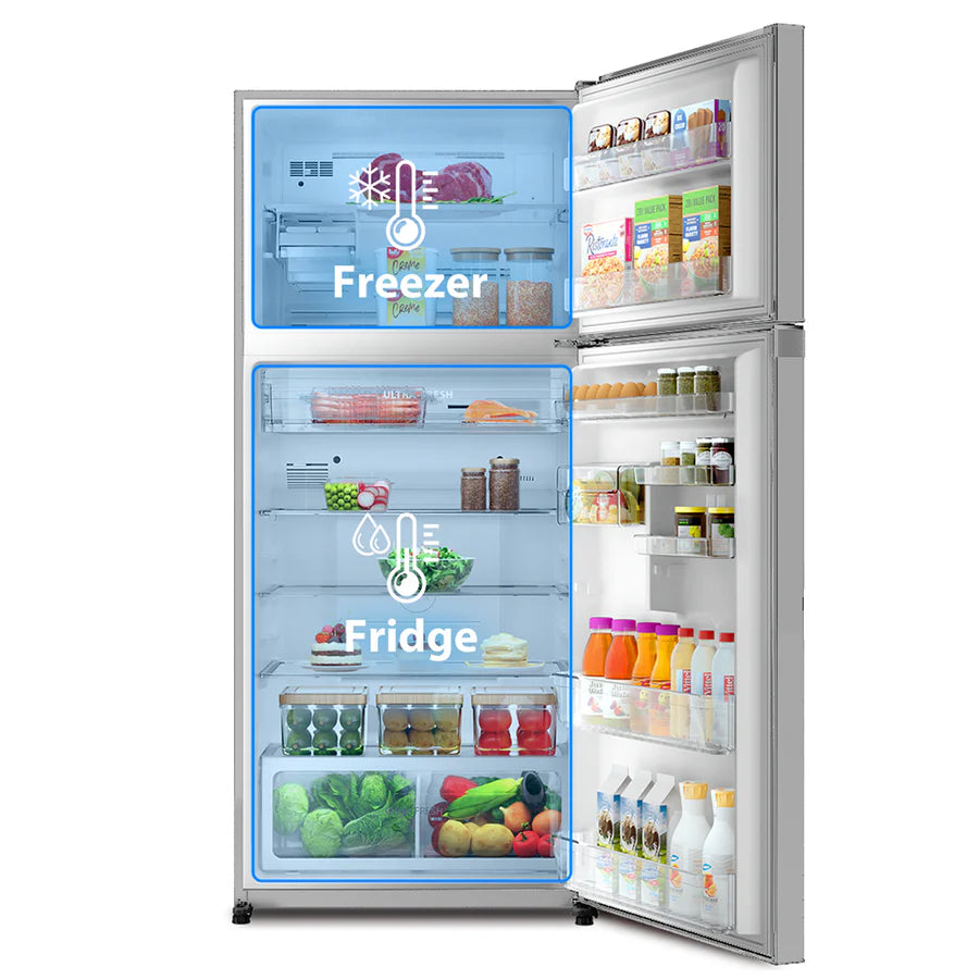 Toshiba Top Mount Refrigerator - 554 Ltr - Silver - GR-RT735WE(49)