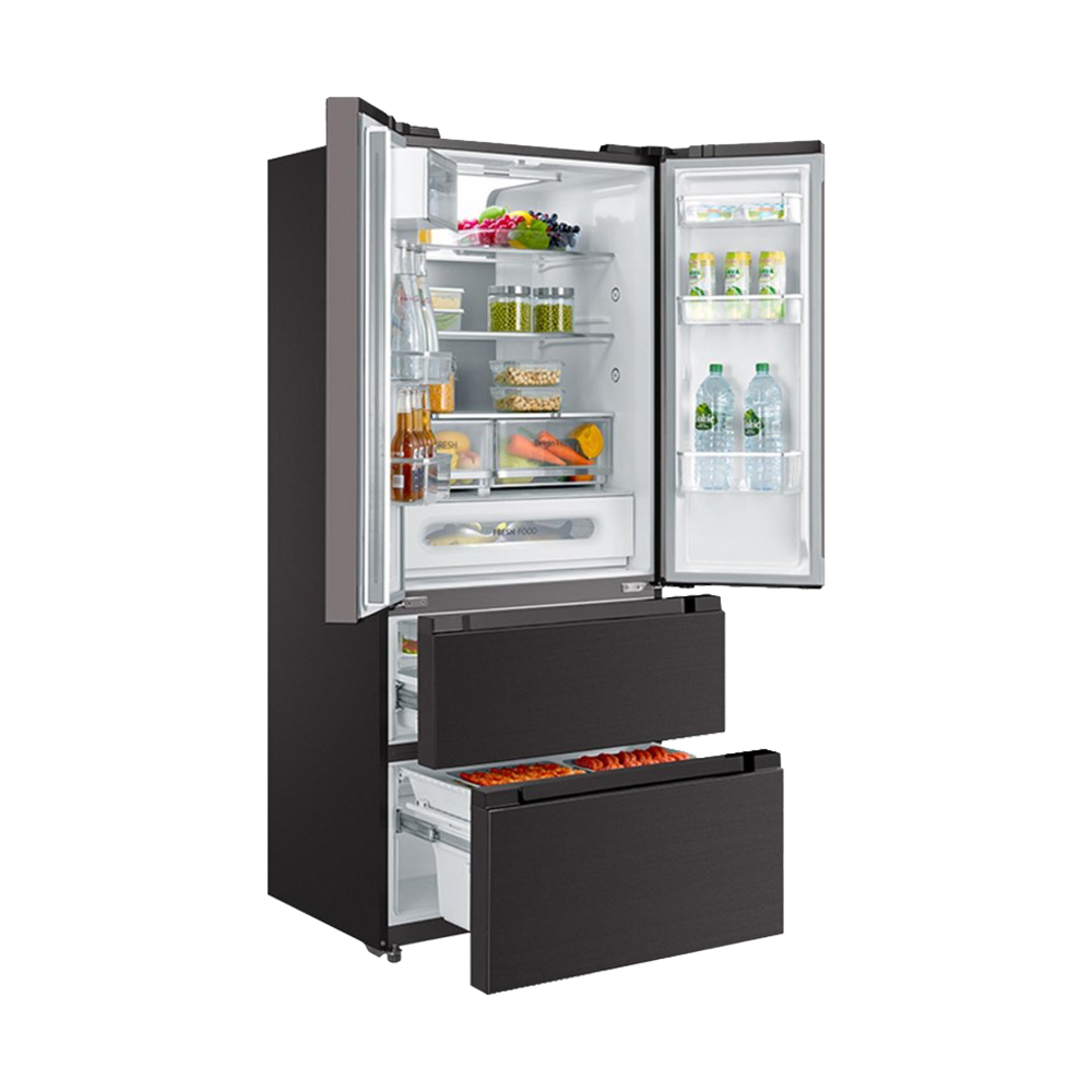 Toshiba 4-Door French Door Refrigerator - 500Ltr - Black-Steel - (GR-RF532WE) Toshiba 4-Door French Door Refrigerator - 500Ltr - Black-Steel - (GR-RF532WE)