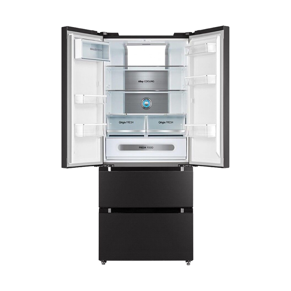Toshiba 4-Door French Door Refrigerator - 500Ltr - Black-Steel - (GR-RF532WE) Toshiba 4-Door French Door Refrigerator - 500Ltr - Black-Steel - (GR-RF532WE)