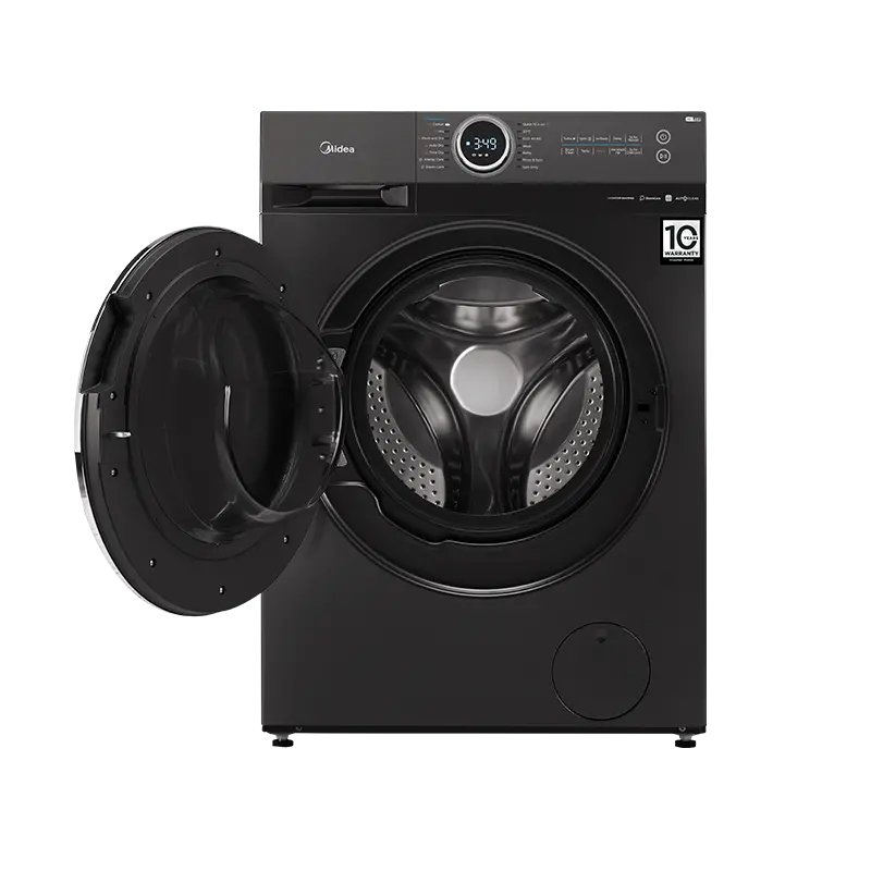 Midea Washing Machine - 10 Kg - 15 Programs - 1400 RPM - Silver - MF200W100WB/T