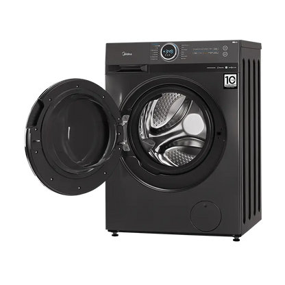 Midea Washing Machine - 10 Kg - 15 Programs - 1400 RPM - Silver - MF200W100WB/T