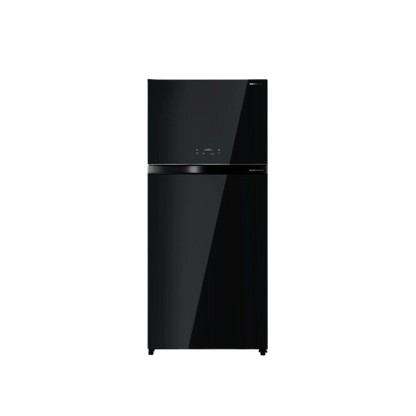 Toshiba Top Mount Refrigerator - 608 Ltr - Black Glass - (GR-RT835WE(XK))