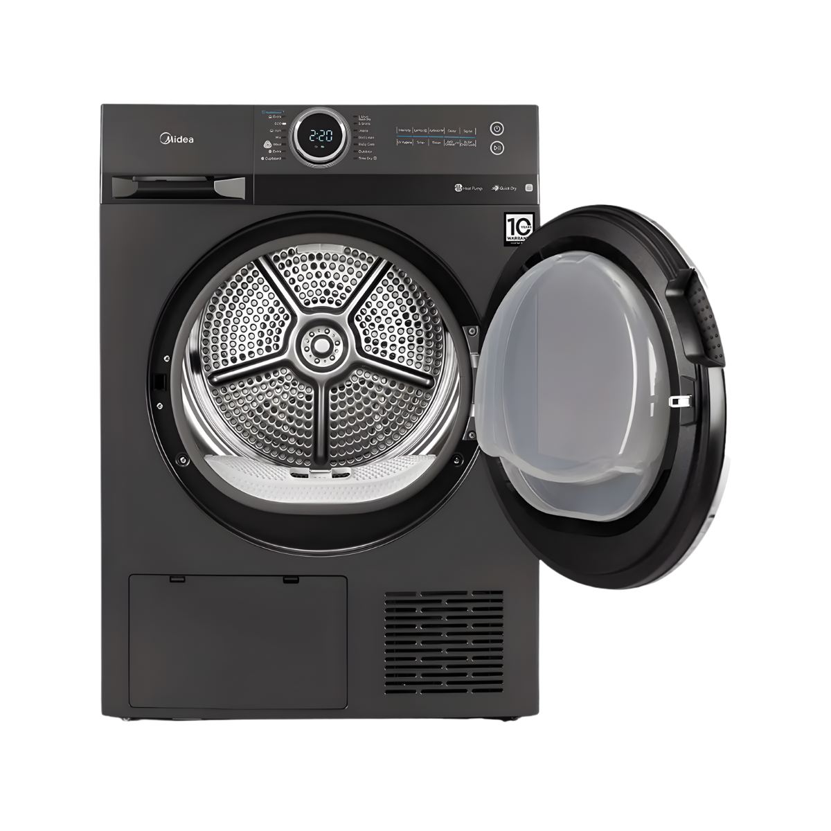 Midea Front Load Dryer - 10Kg - 14 Programs - Smart Control - Anti-Crease - MD200H100WB/T