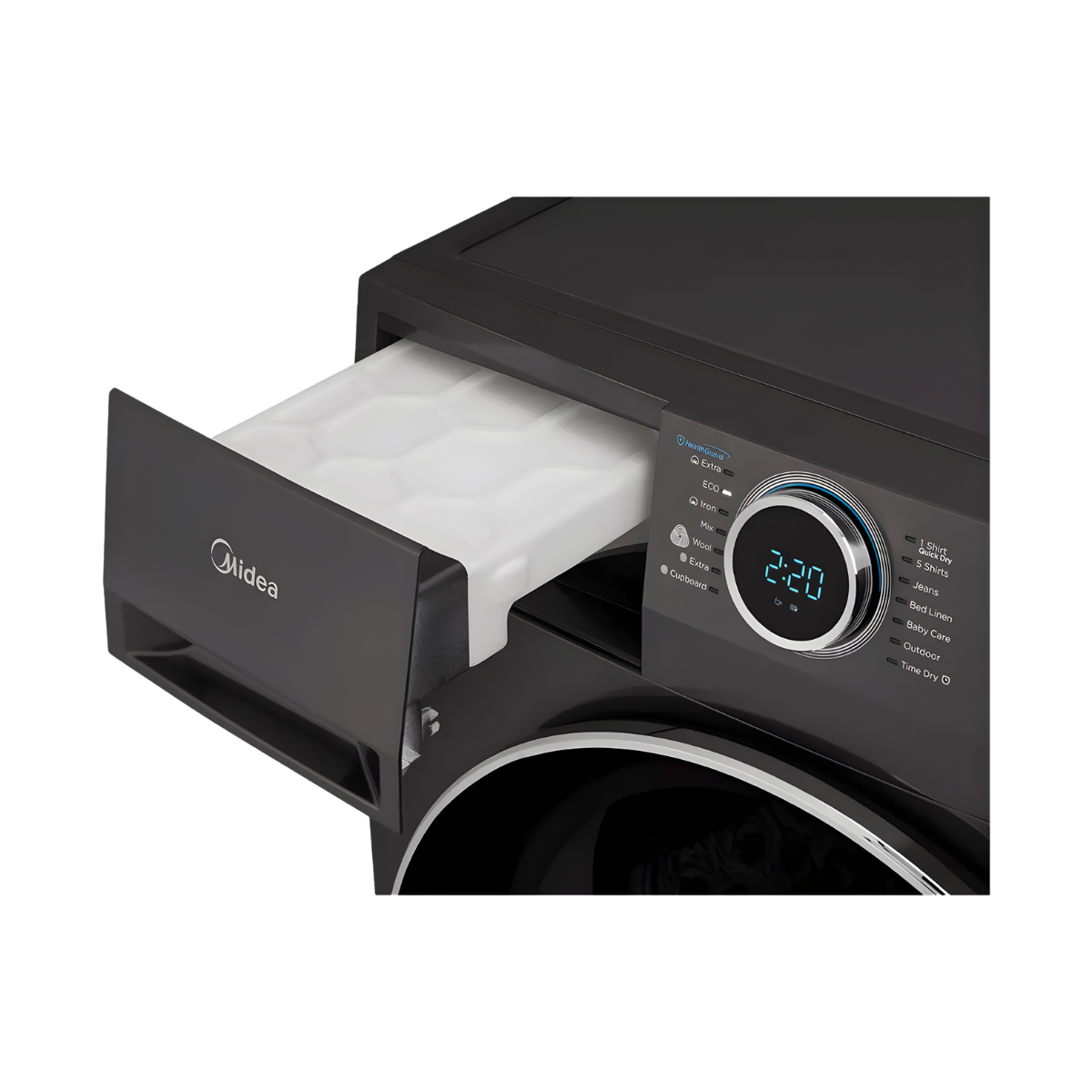 Midea Front Load Dryer - 10Kg - 14 Programs - Smart Control - Anti-Crease - MD200H100WB/T