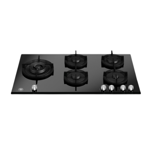 La Germania Built-In Hob– Gas on Glass Lateral dual wok – P905LLAGGN