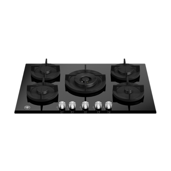 La Germania Built-In Hob Gas on Glass – Central Dual Wok – (P755CLAGGN) La Germania Built-In Hob Gas on Glass – Central Dual Wok – (P755CLAGGN)