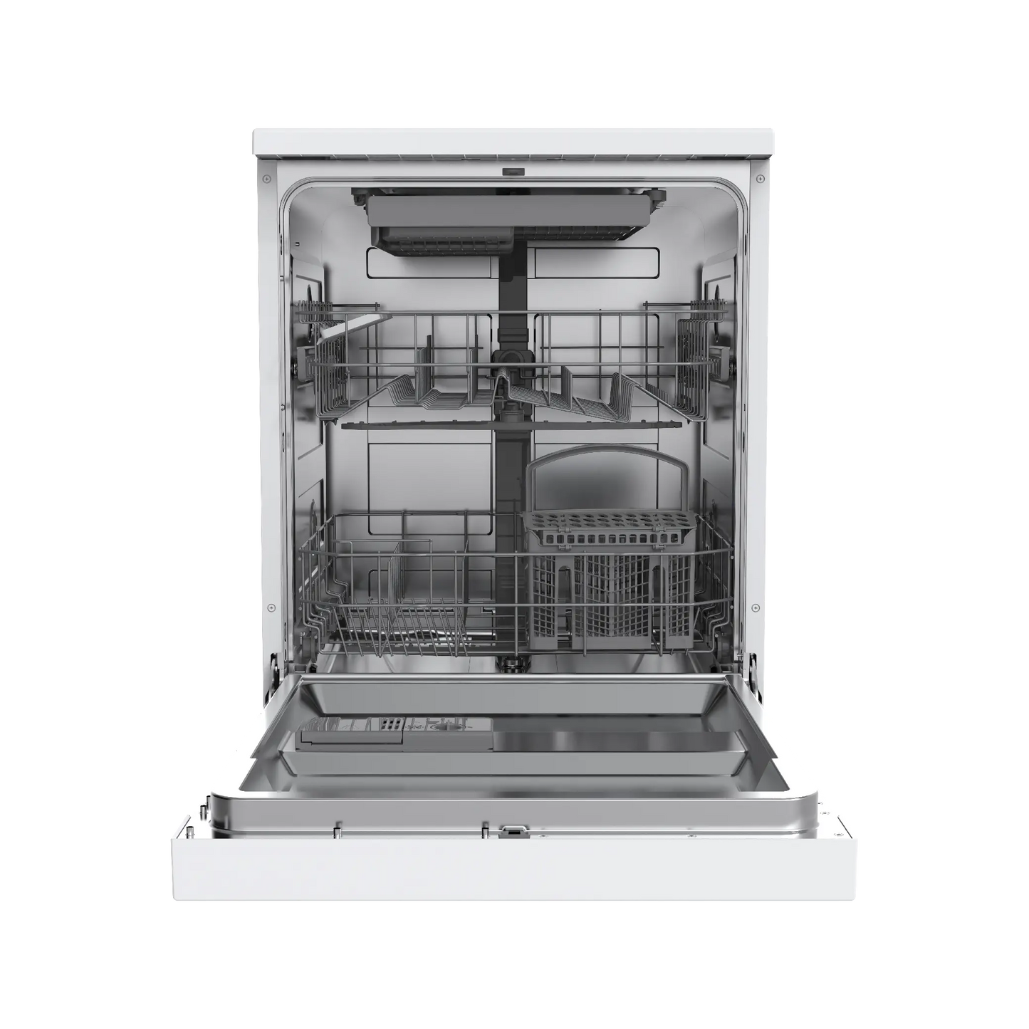 Midea  Free Standing Dishwasher - 14 Place - 5 Programs - 3 sprays - White - (WQP14-5201C(W))