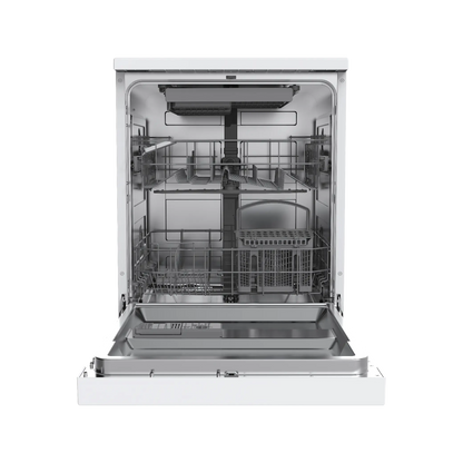 Midea  Free Standing Dishwasher - 14 Place - 5 Programs - 3 sprays - White - (WQP14-5201C(W))