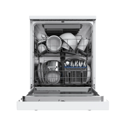 Midea  Free Standing Dishwasher - 14 Place - 5 Programs - 3 sprays - White - (WQP14-5201C(W))