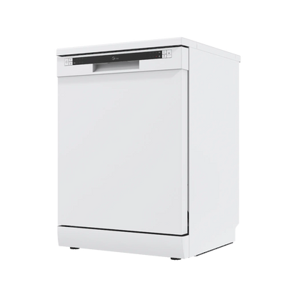 Midea  Free Standing Dishwasher - 14 Place - 5 Programs - 3 sprays - White - (WQP14-5201C(W))