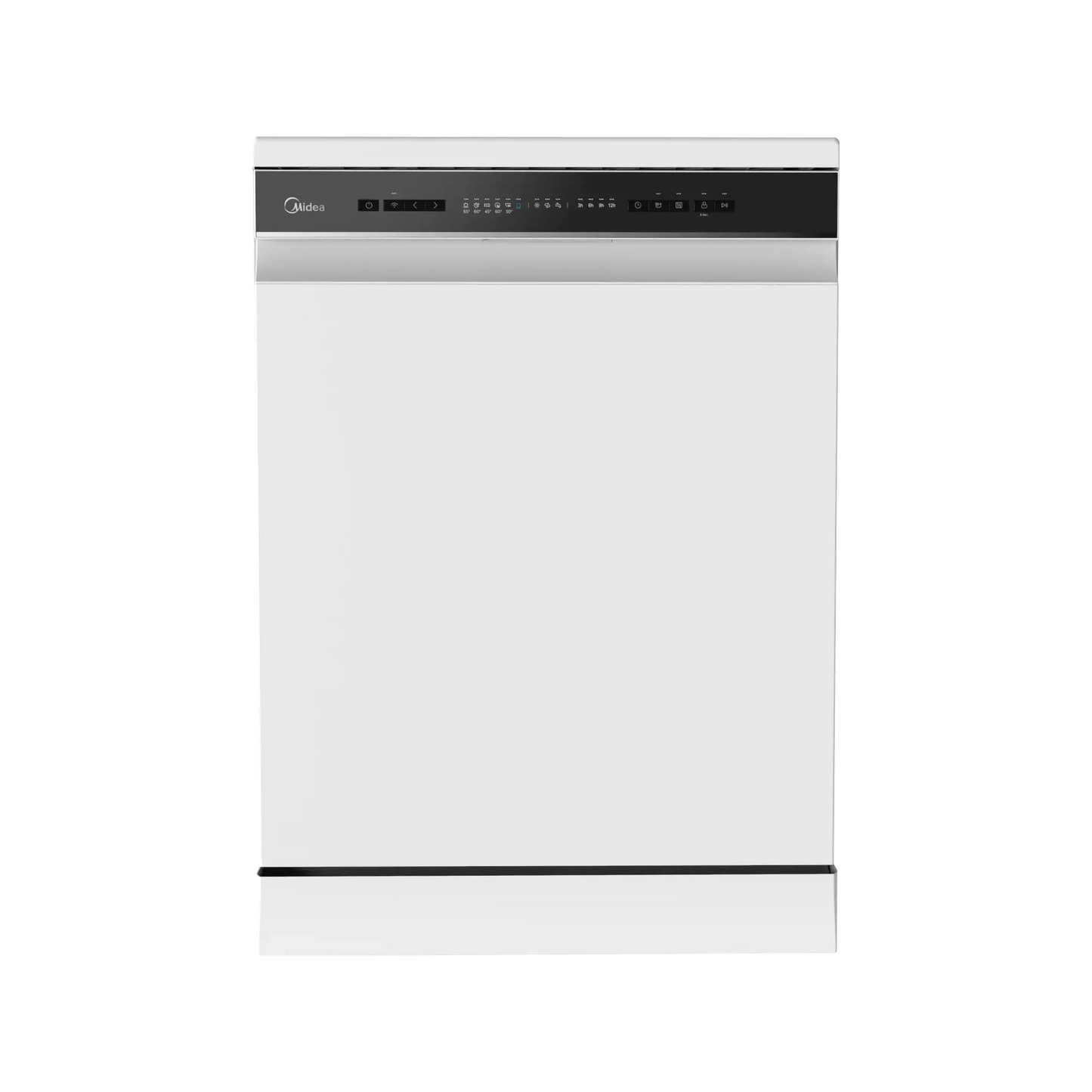 Midea Dish Washer - 14 Sets - 8 Programs - 3 baskets - White - (WQP14-W7633CW)