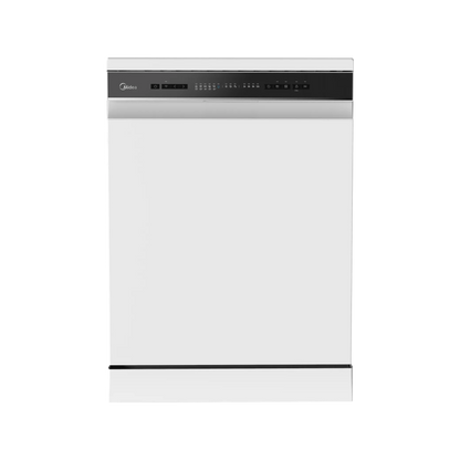 Midea Dish Washer - 14 Sets - 8 Programs - 3 baskets - White - (WQP14-W7633CW)