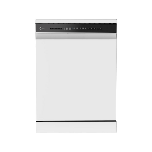 Midea Dish Washer - 14 Sets - 8 Programs - 3 baskets - White - (WQP14-W7633C(W))