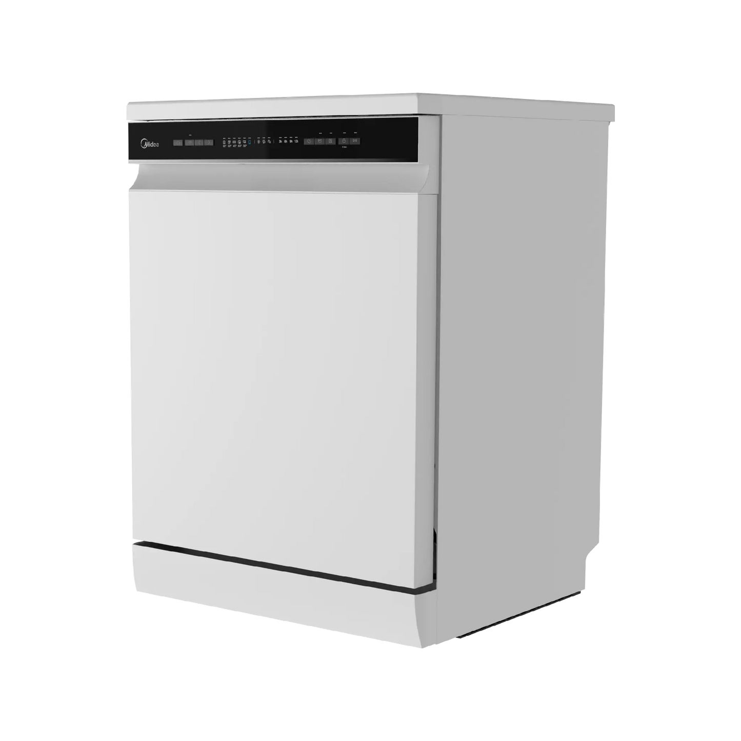 Midea Dish Washer - 14 Sets - 8 Programs - 3 baskets - White - (WQP14-W7633CW)