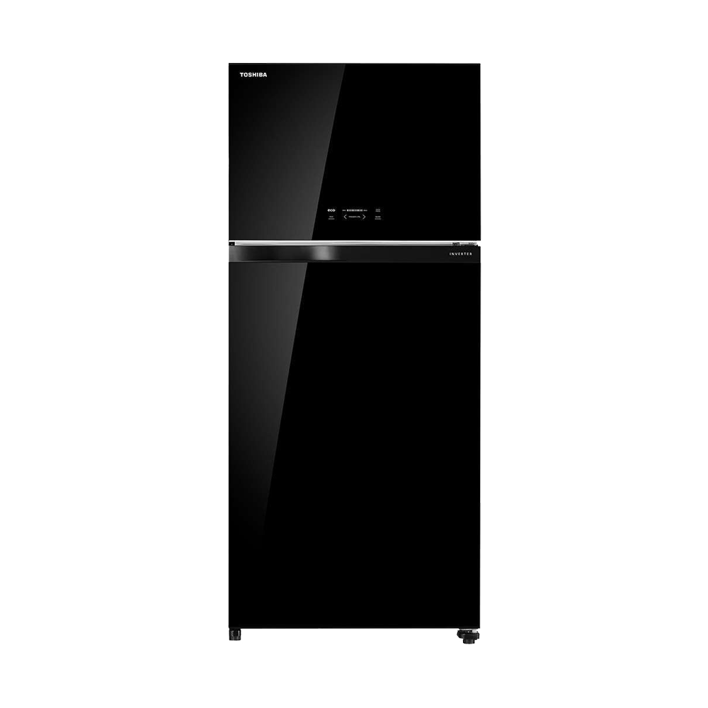 Toshiba Top Mount Refrigerator - 608 Ltr - Black-Glass - (GR-A820U(XK)) Toshiba Top Mount Refrigerator - 608 Ltr - Black-Glass - (GR-A820U(XK))
