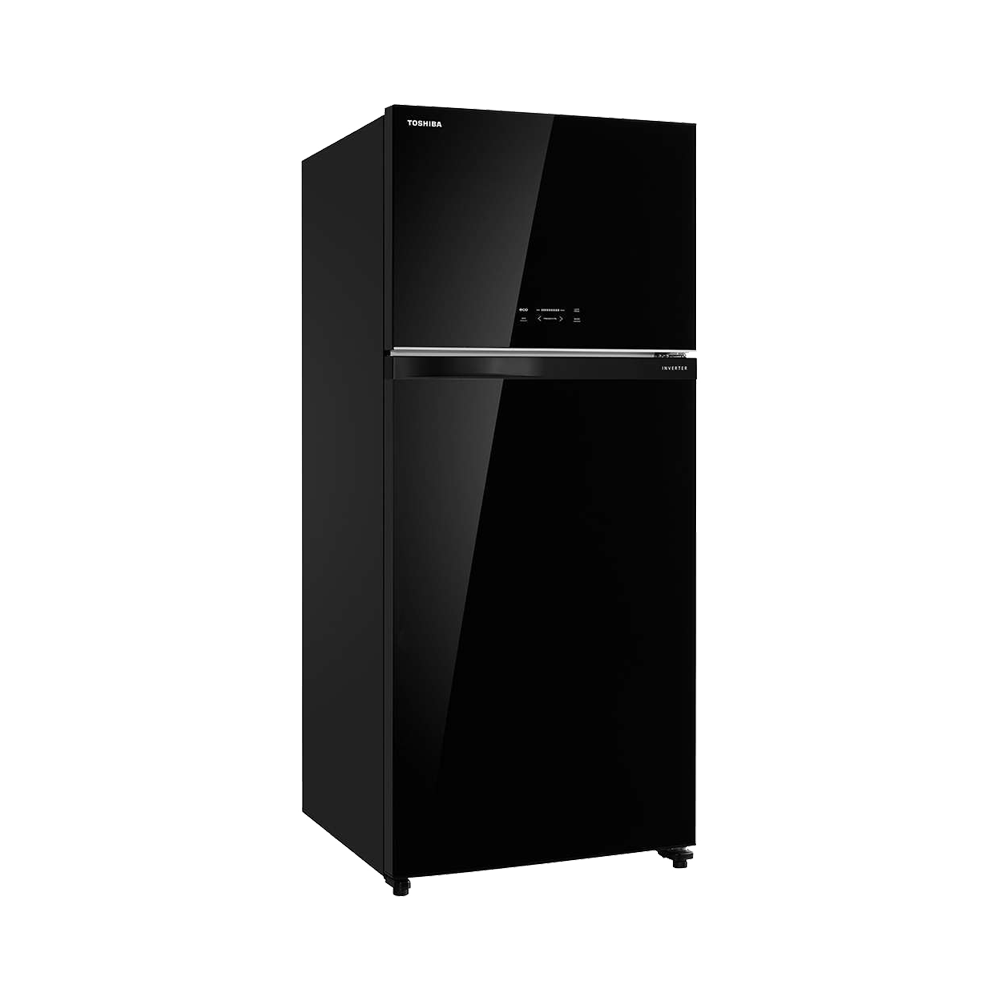 Toshiba Top Mount Refrigerator - 608 Ltr - Black-Glass - (GR-A820U(XK)) Toshiba Top Mount Refrigerator - 608 Ltr - Black-Glass - (GR-A820U(XK))
