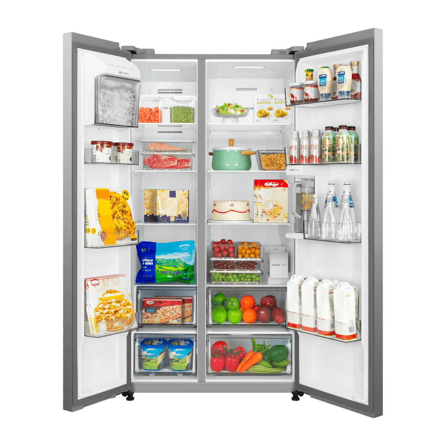 Midea Side By Side Refrigerator Spacemaster 681L - (MDRS925CIJ46M)