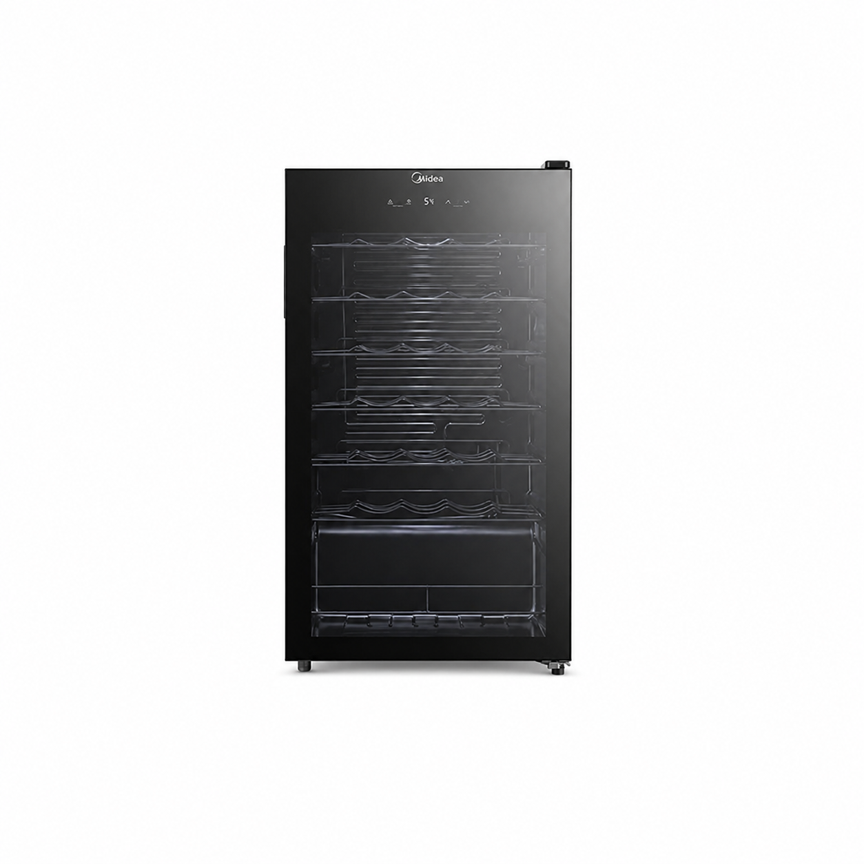 Midea Minibar Refrigerator - 93 Ltr - GLASS BLACK - (MDRW150FGG)