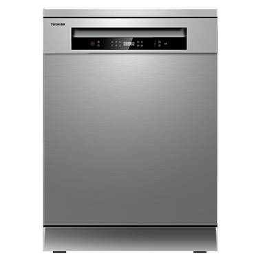 Toshiba Dish Washer - 14 Sets - 6 Programs - 3 sprays  - Silver - (DW-14F1(S))