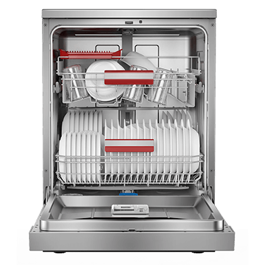 Toshiba Dish Washer - 14 Sets - 6 Programs - 3 sprays  - Silver - (DW-14F1(S))