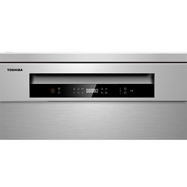 Toshiba Dish Washer - 14 Sets - 6 Programs - 3 sprays  - Silver - (DW-14F1(S))