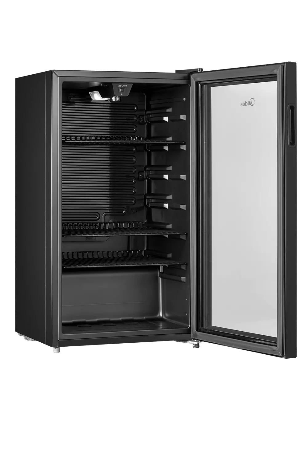 Midea Minibar Refrigerator - 93 Ltr - GLASS BLACK - (MDRW150FGG) Midea Minibar Refrigerator - 93 Ltr - GLASS BLACK - (MDRW150FGG)