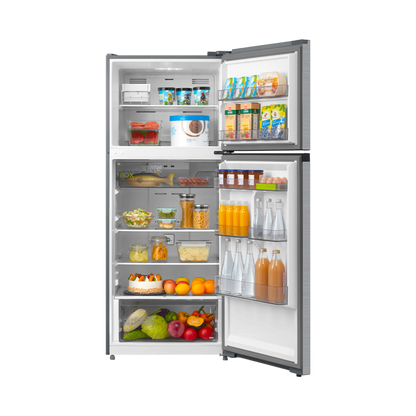 Midea Top Mount Refrigerator– 413L – Stainless Steel – (MDRT580MTE46D)