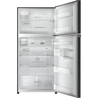 Toshiba Top Mount Refrigerator - 554 Ltr - Black-Glass - (GR-RT735WE(XK))
