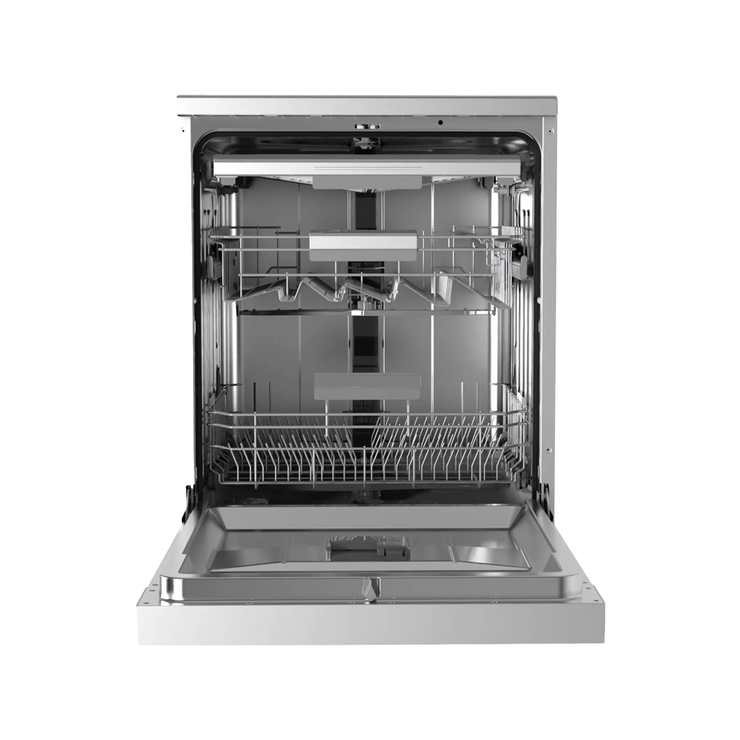 Midea Dishwasher -14 sets - 8 Programs - 3 baskets -  Silver - (WQP14-W7633CS)