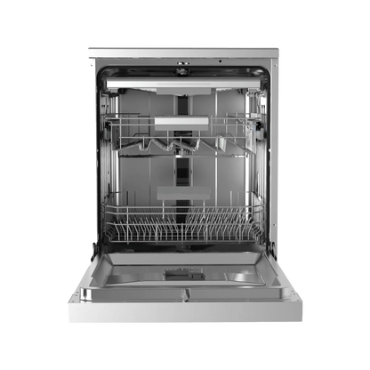 Midea Dishwasher -14 sets - 8 Programs - 3 baskets -  Silver - (WQP14-W7633CS)