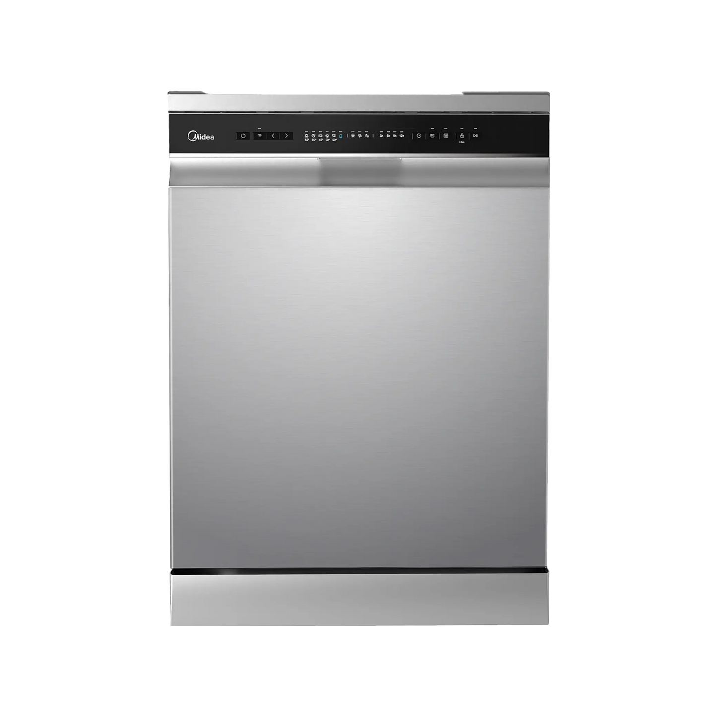 Midea Dishwasher -14 sets - 8 Programs - 3 baskets -  Silver - (WQP14-W7633CS)